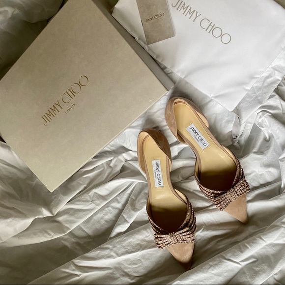 NIB Jimmy Choo Kaitence Flats in Ballet Pink 9 - Picture 7 of 8